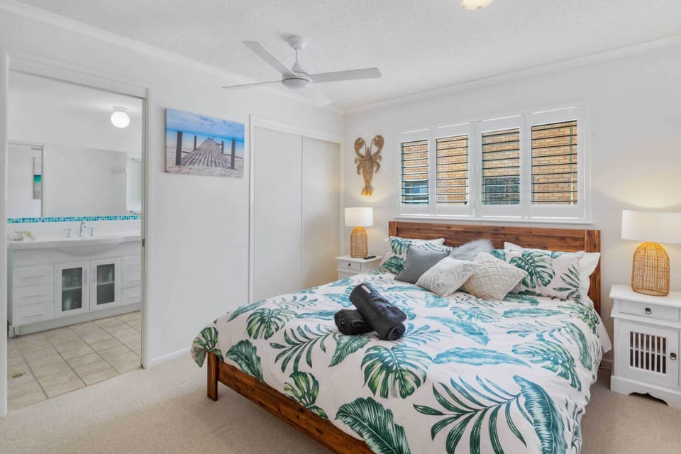 The master suite creates a private and secluded space for couples.