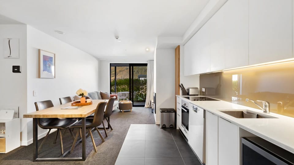 Open plan dining and living area