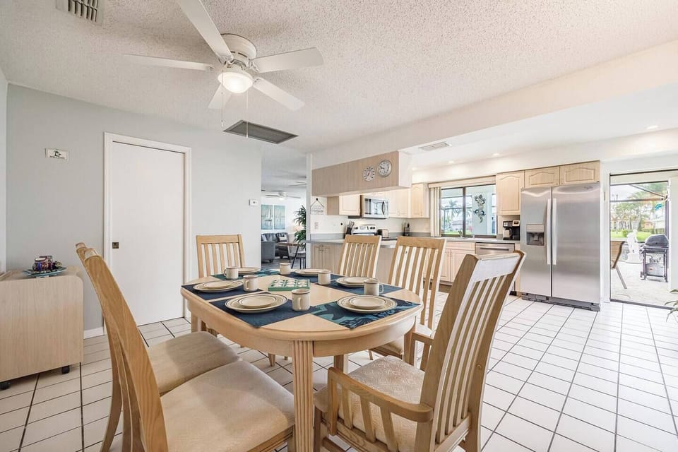 Kitchen table with seating for six