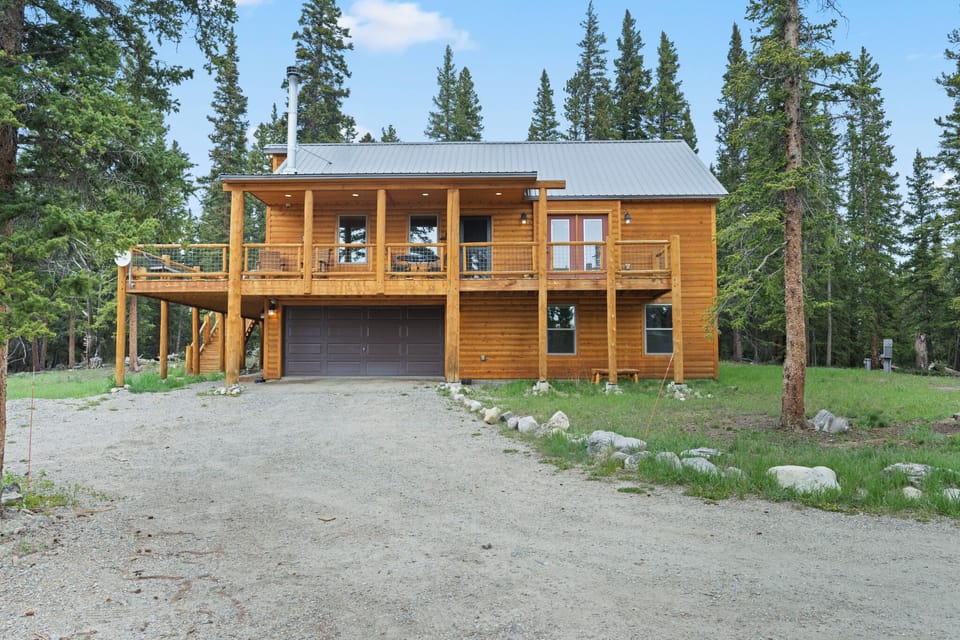 Our exterior log home view