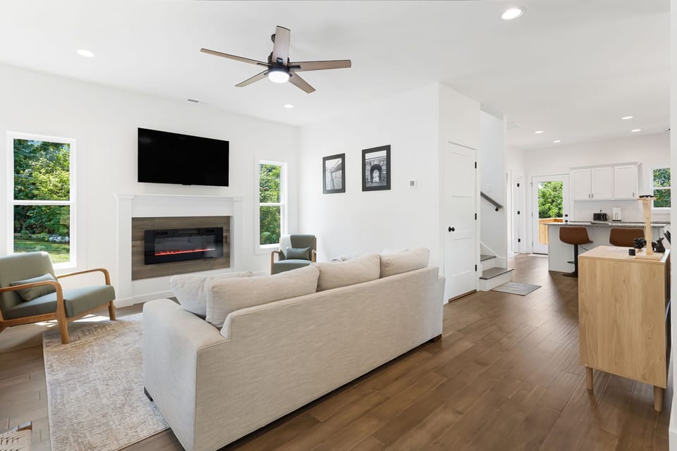 Kickback and relax with a nice fire