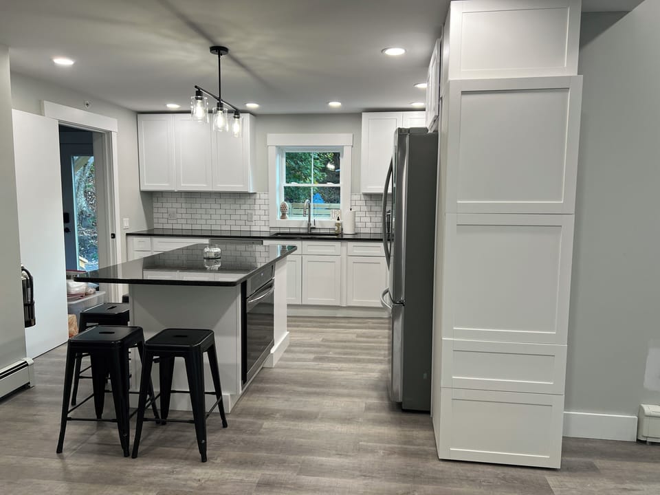 Kitchen with 2 DW, Stove and Wall oven, Micro. 5 seats at island, 3 seats at bar