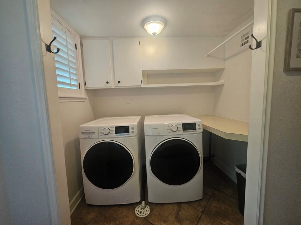 Laundry Room with new Washer & dryer