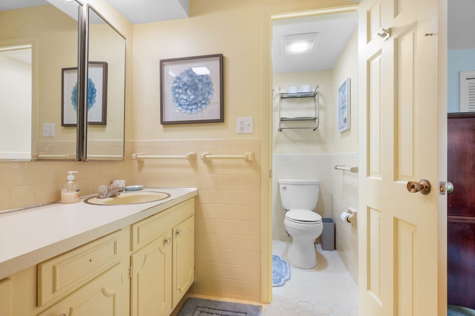Enjoy your dedicated ensuite bathroom as well as a separate "water closet" area with toilet and  shower - 38 Monomoyic Way Chatham Cape Cod-Poppy's Place-NEVR
