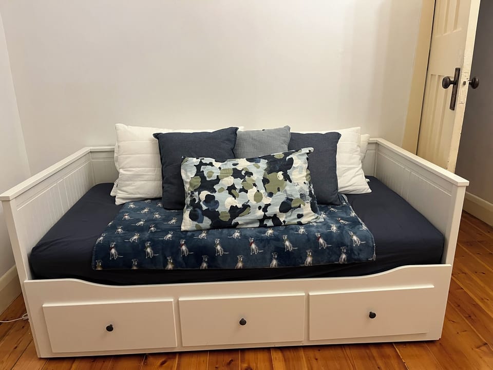 Daybed in Lounge Area (becomes king bed - very comfortable for 2 adults)