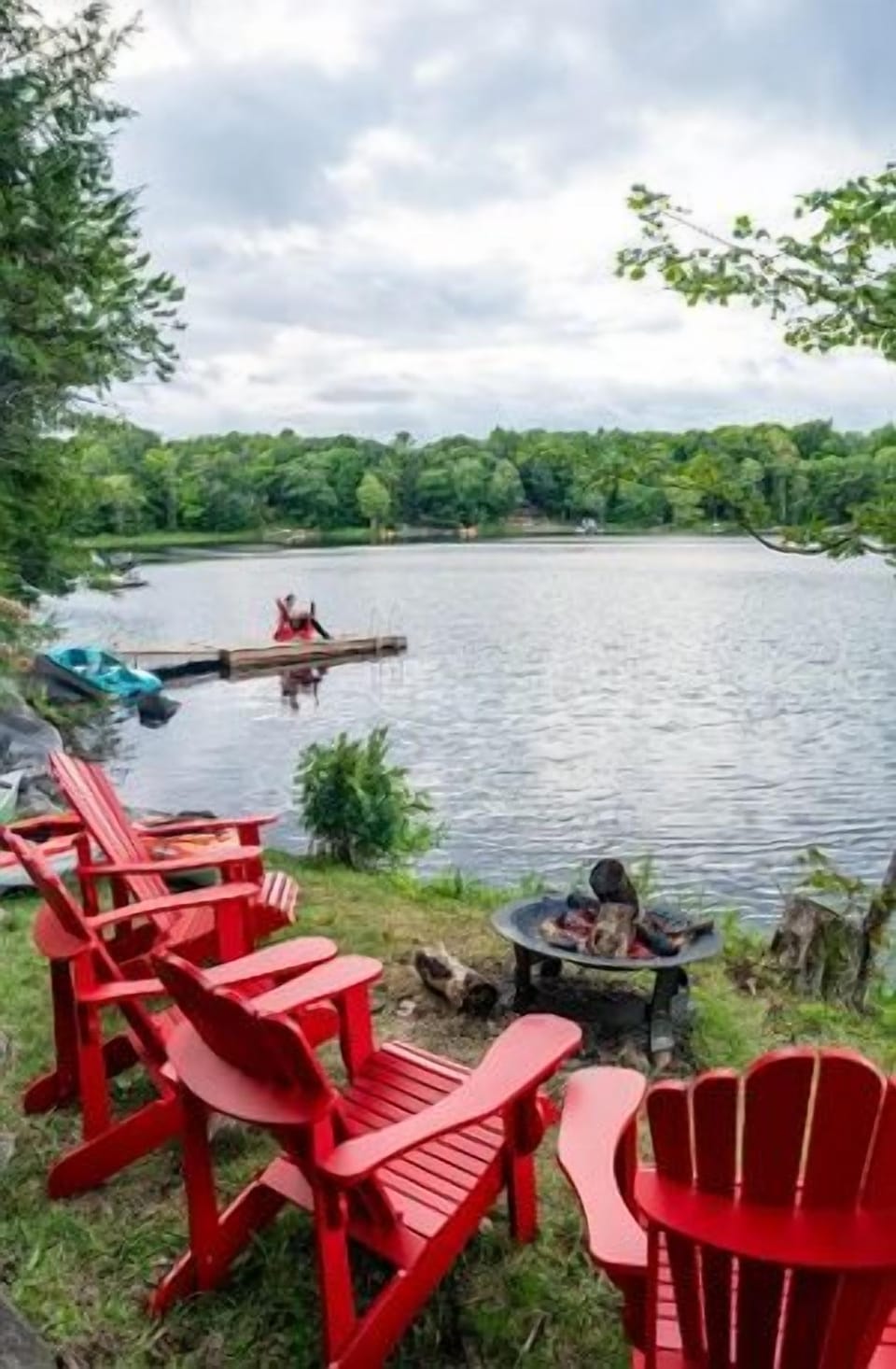 With direct access to the water, enjoy swimming, kayaking, or simply relaxing by the shoreline