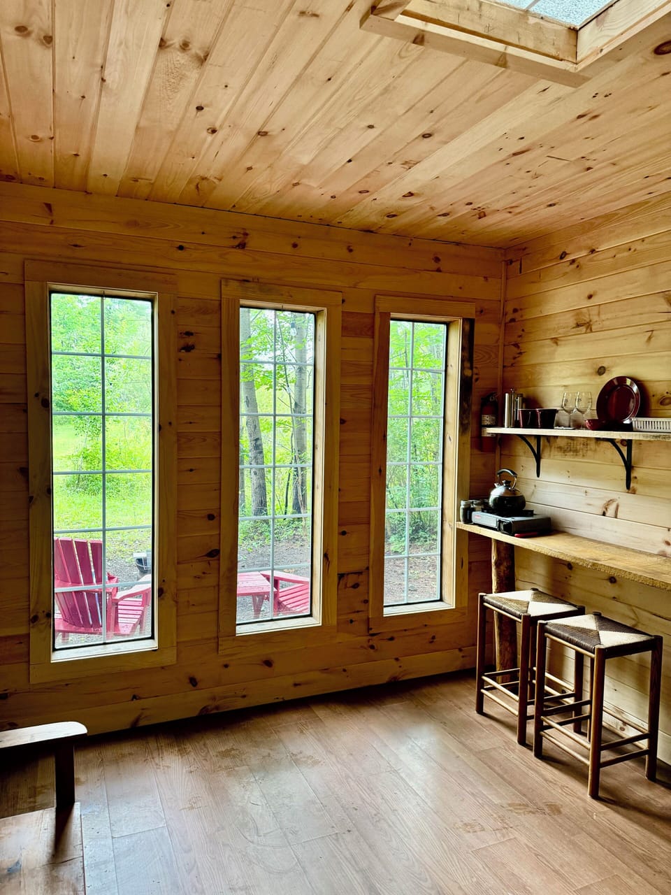Room with a view.  Total seclusion.