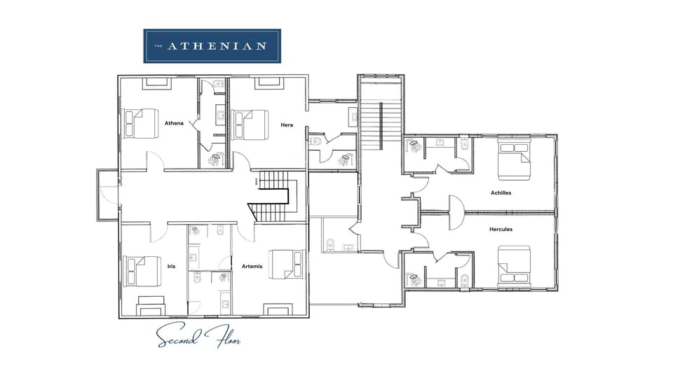 Second floor of The Athenian