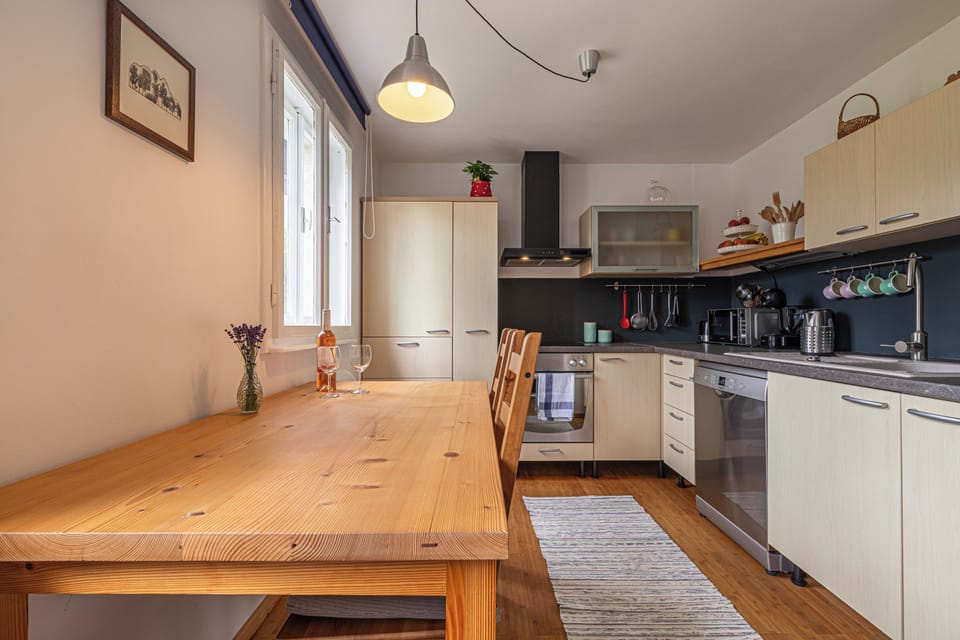 Kitchen and dining area