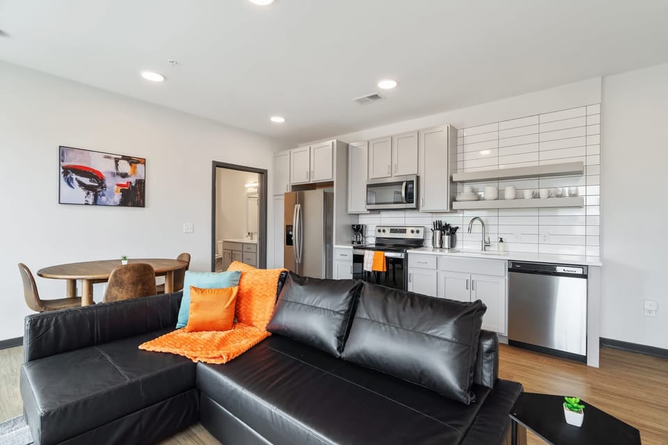Unit 1 - Living room and Kitchen area