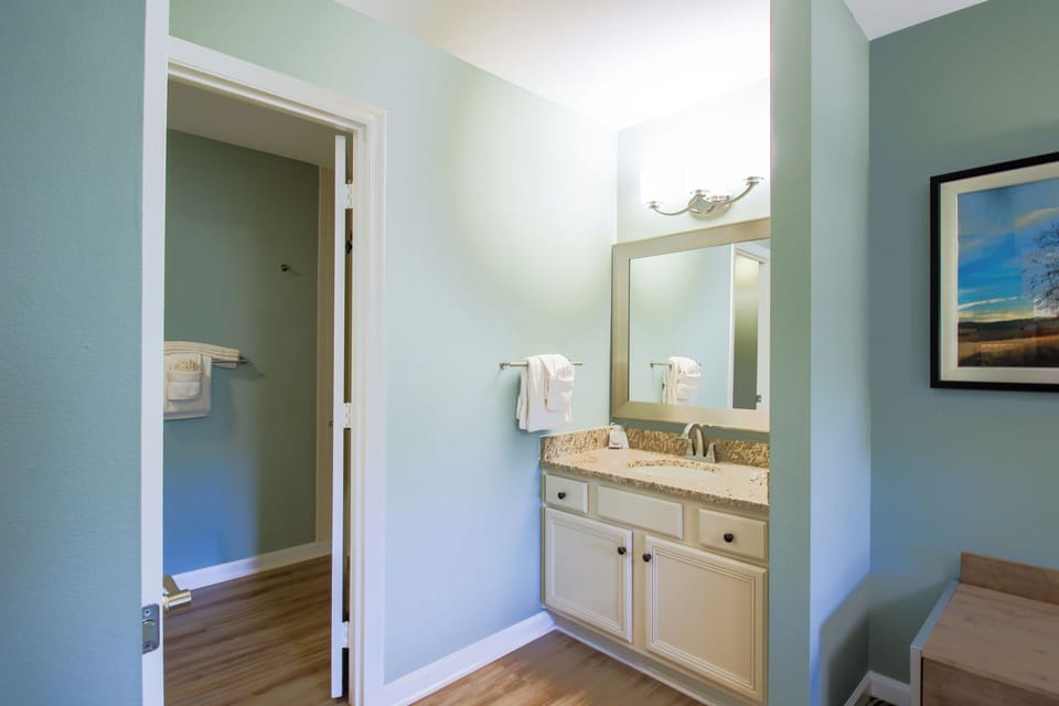 Bathroom number 2 with separate vanity area