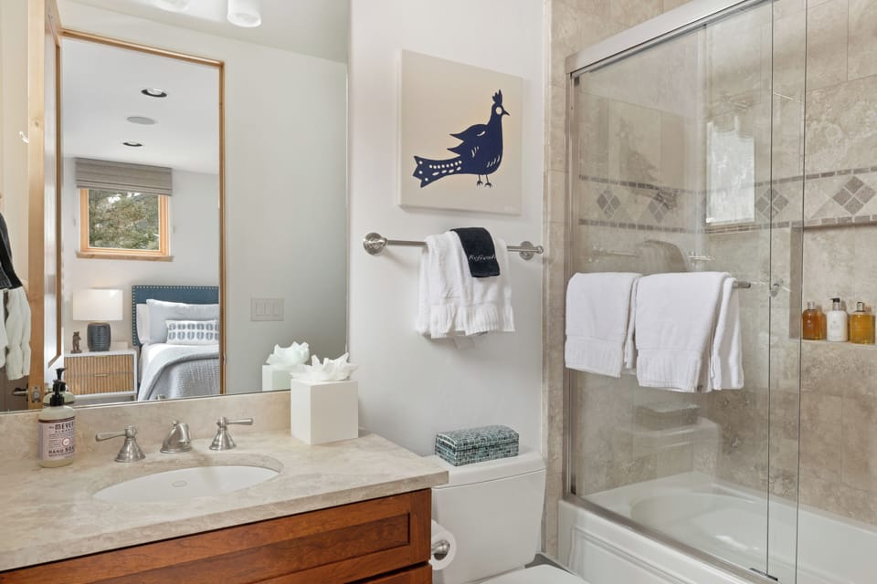 Bathroom 3 - Guest Bathroom - Single vanity and tub/shower combo
