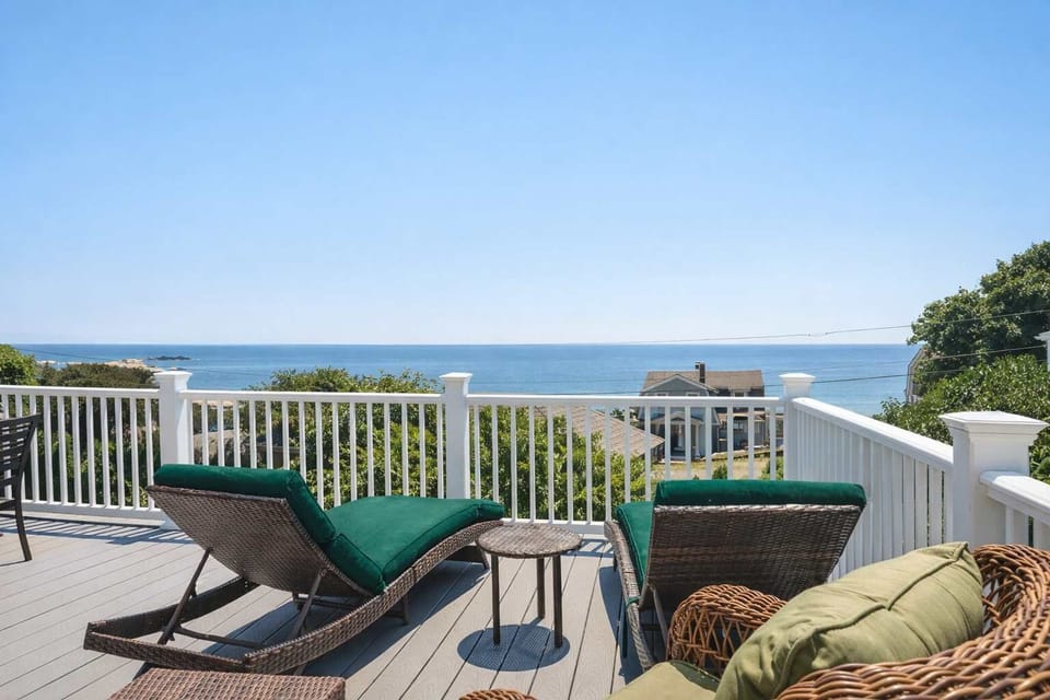 Ocean views from your private deck with lounge seating