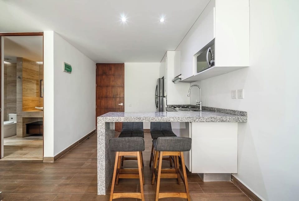 Bright and cheerful dining area with a lovely view