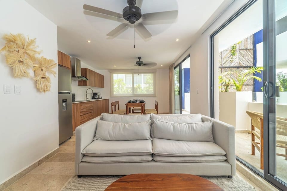 Stylish living area perfect for unwinding after a day of exploring