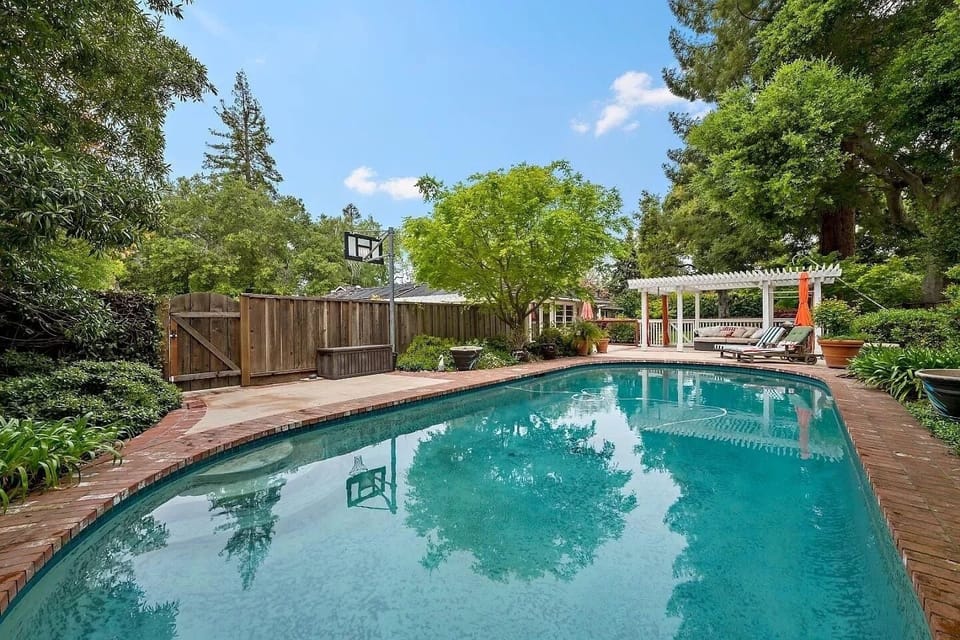 Resort style pool area