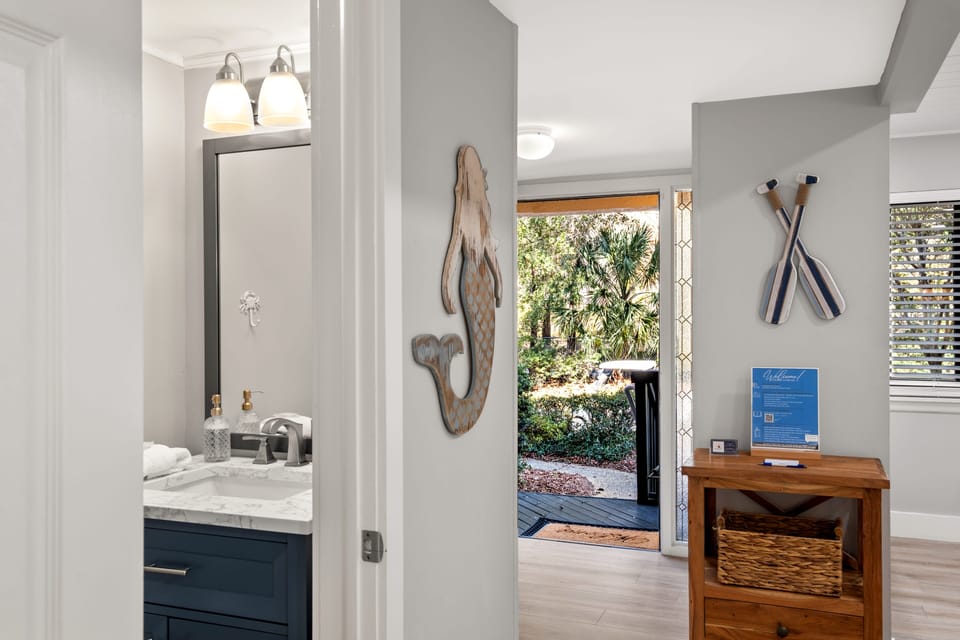 First floor half bath