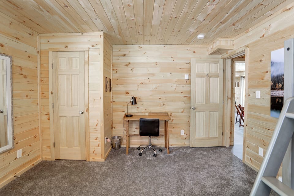Cozy nook for creative endeavors or catching up on emails.