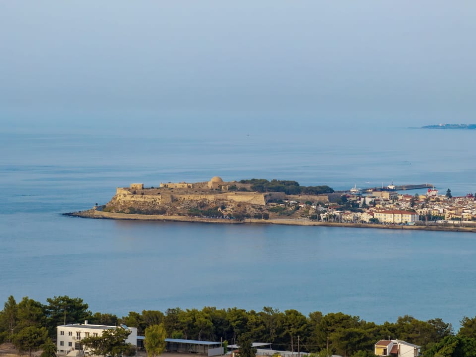 Enjoy stunning views of Rethymno Town and the shimmering sea.