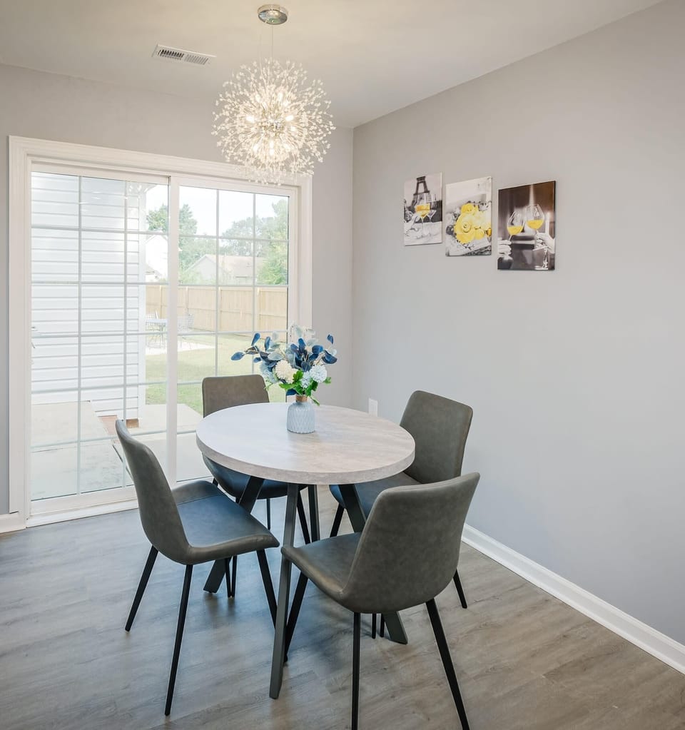 Enjoy meals, card games, or trip planning at the dining table.