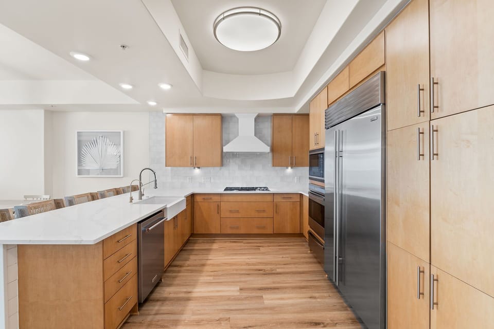 high-end stainless steel appliances