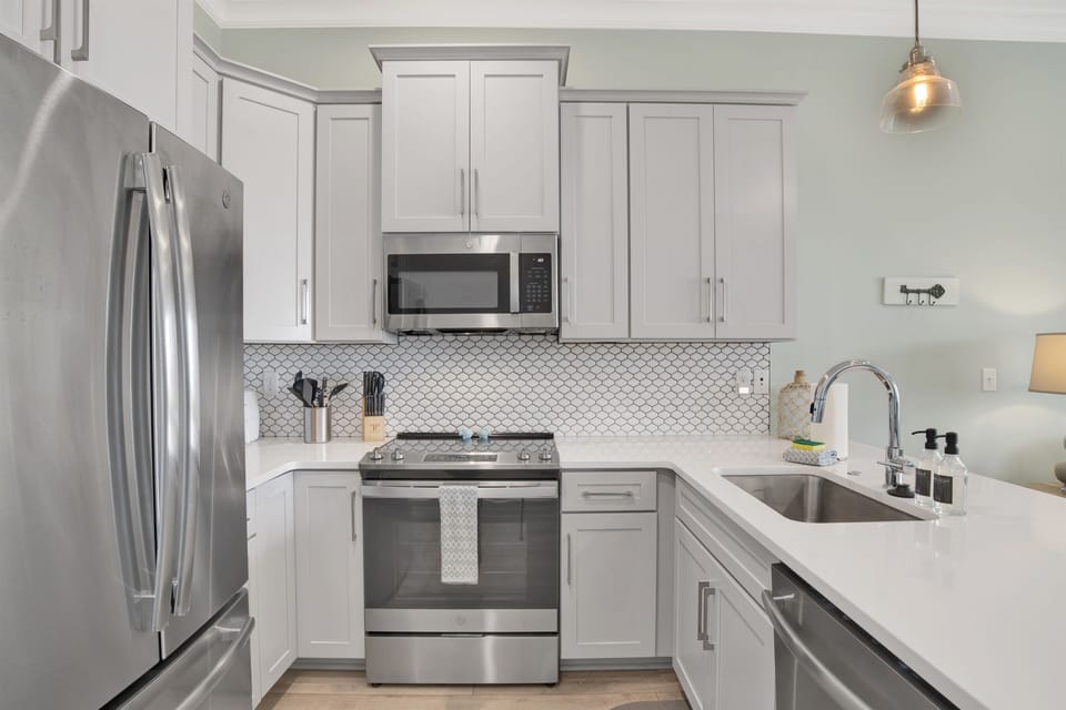 Cook up a storm in the fully stocked kitchen and enjoy complimentary coffee, perfect for family meals and mornings