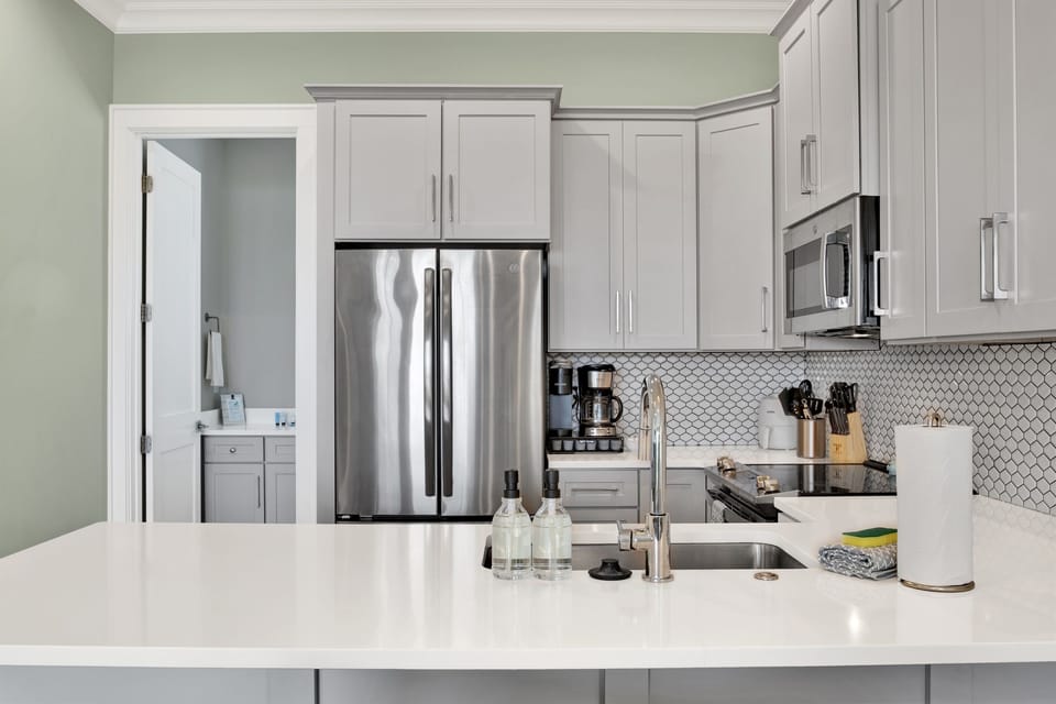 Cook up a storm in the fully stocked kitchen and enjoy complimentary coffee, perfect for family meals and mornings