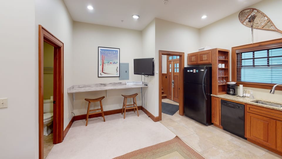 Indoors, Floor, Flooring, Screen, Refrigerator