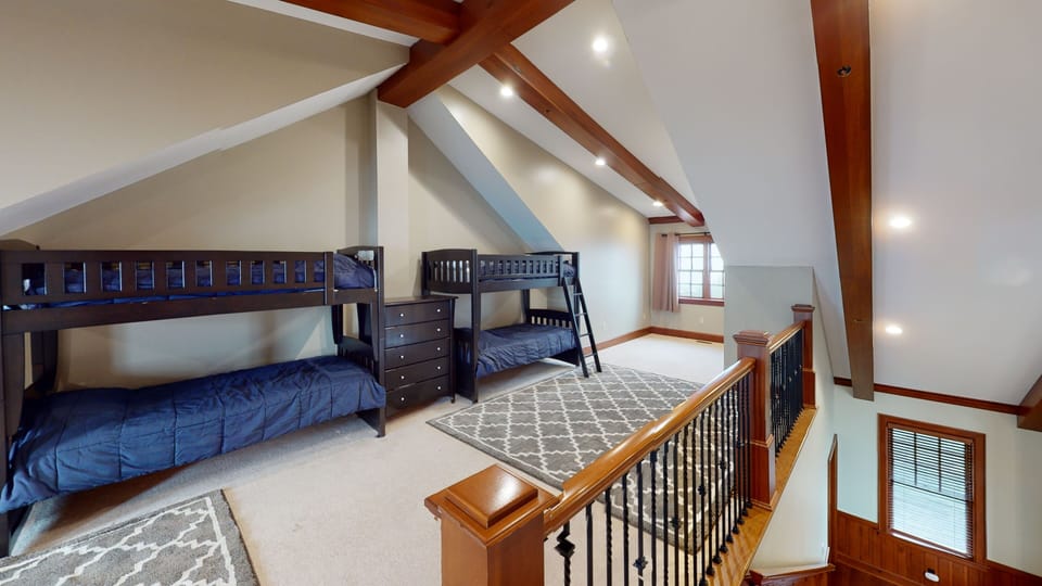 House, Indoors, Loft, Crib, Furniture