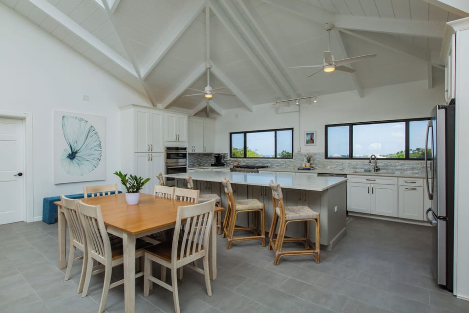 Upstairs living and dining area.