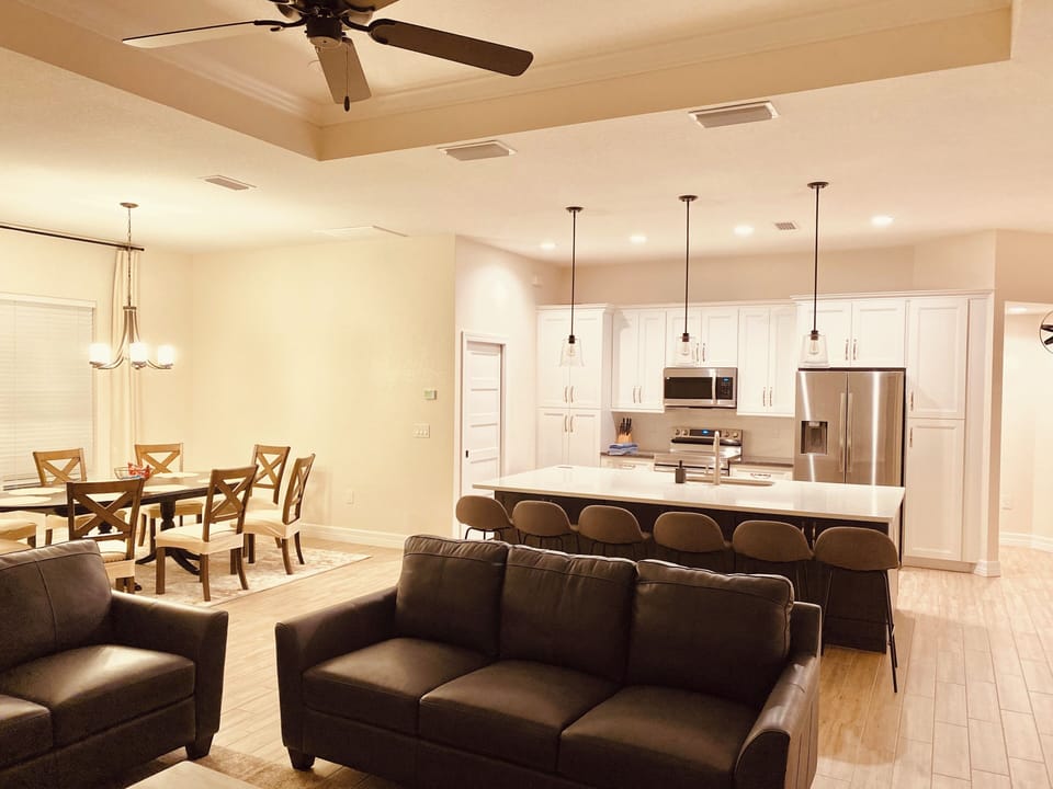 Open-concept indoor and outdoor living