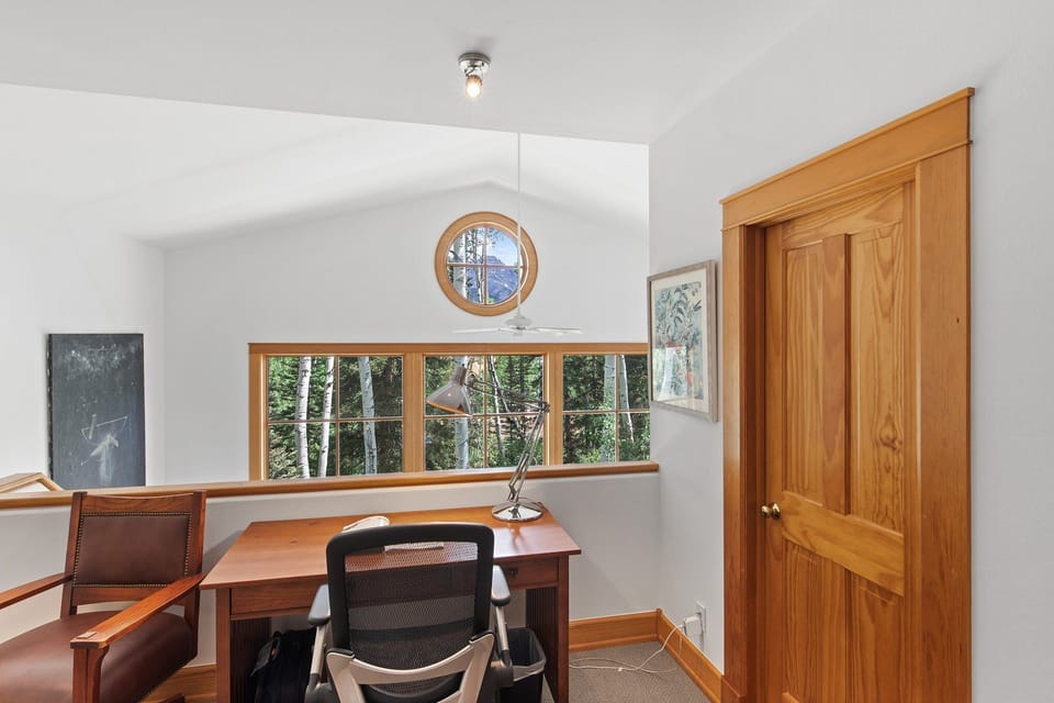 Need to get a bit of work done? This spacious home features a working area for just that.