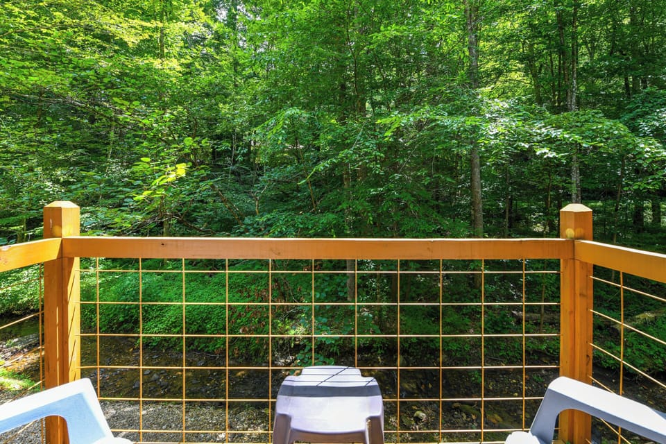 Furnished Deck | Tree-Lined Views