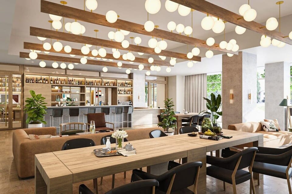 Community work space and coffee bar