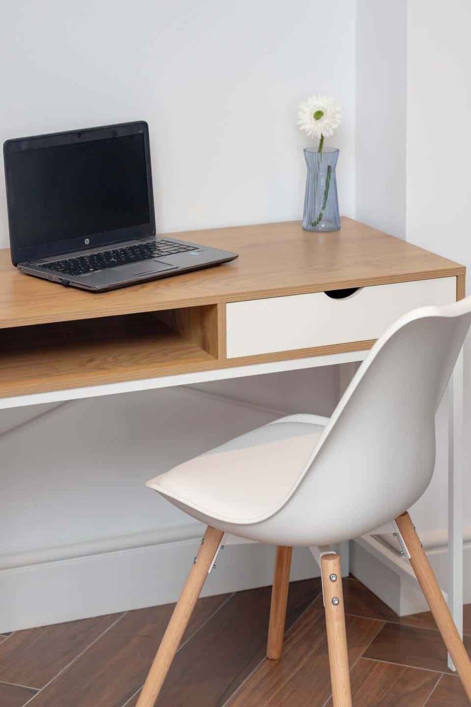 Workspace – Small office desk setup perfect for remote work or studying.

