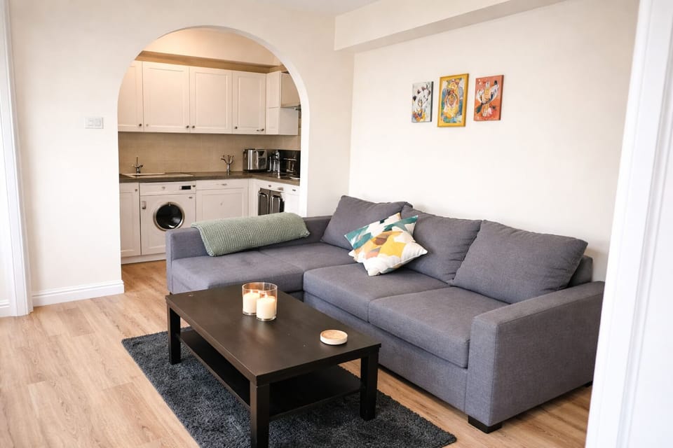 Lounge area with sofa bed 