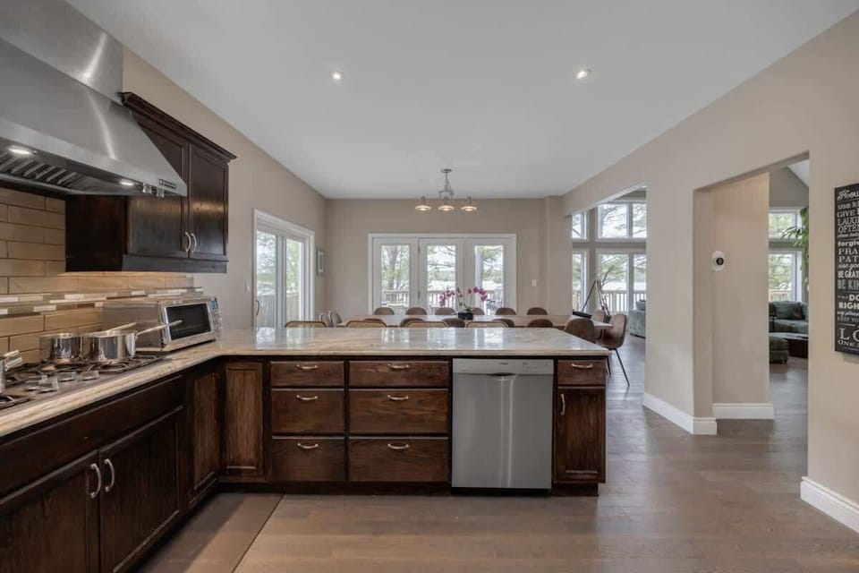 Kitchen fully equipped with all essentials for your culinary needs.