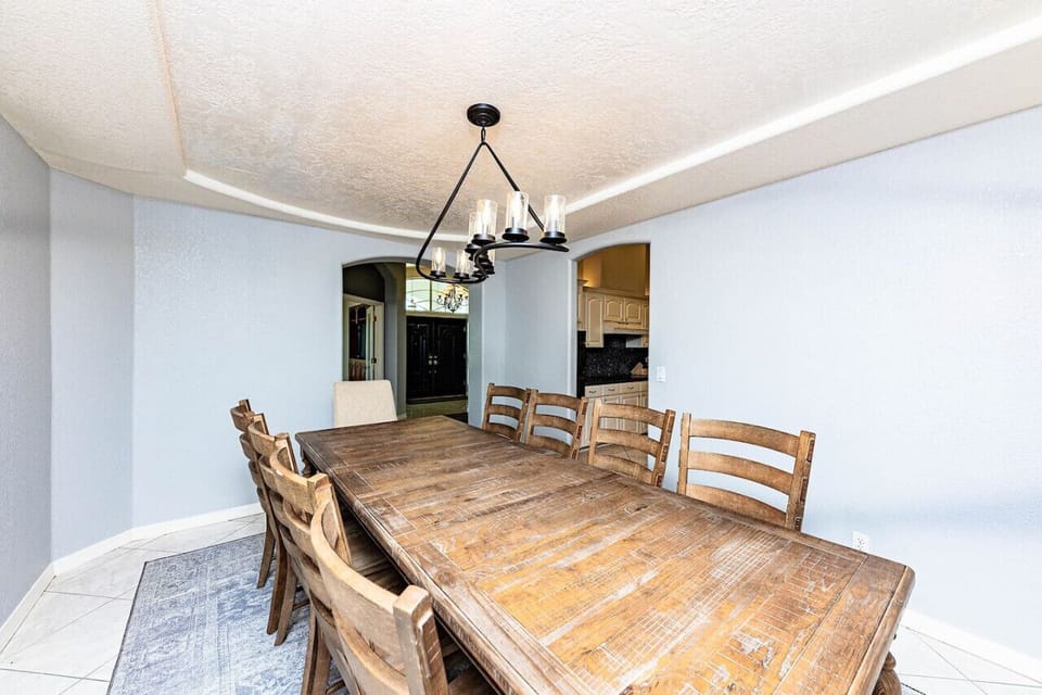 Formal dining room separate space off the kitchen area