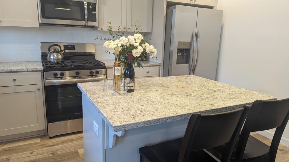 Kitchen island perfect for preparing gourmet meals