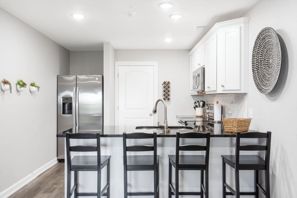 Full Kitchen with Extra Bar Seating