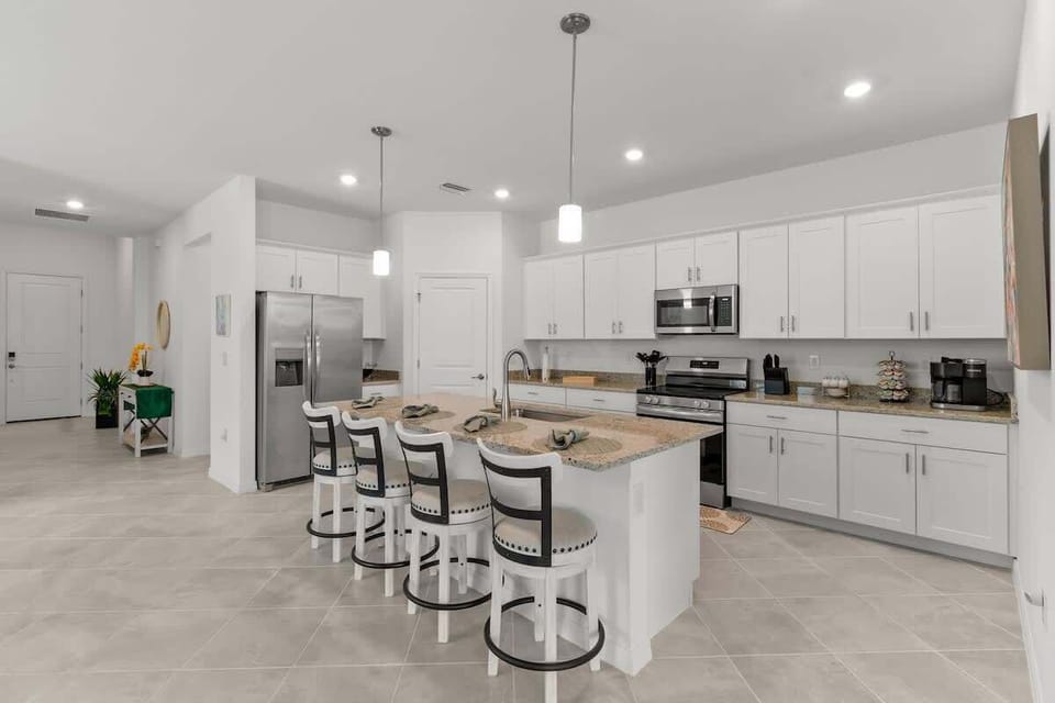 "Elegant Kitchen Island Perfect for Entertaining"