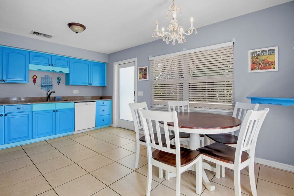 Spacious kitchen for family meals