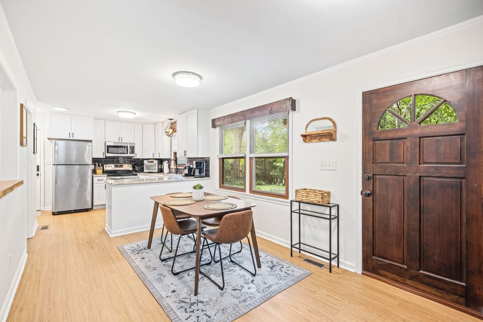 Dining room attached to kitchen