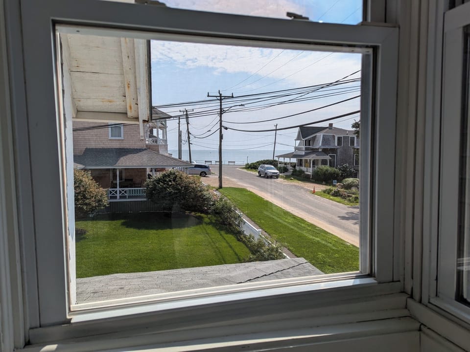 ocean view from second floor balcony