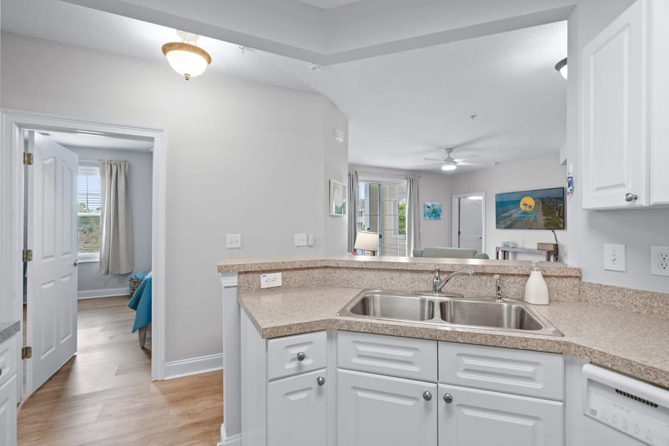 Kitchen View of Living Area