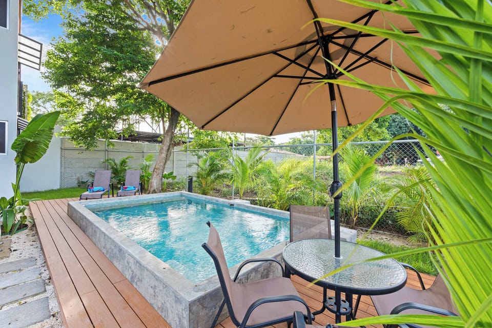 Dive into the refreshing community pool.
