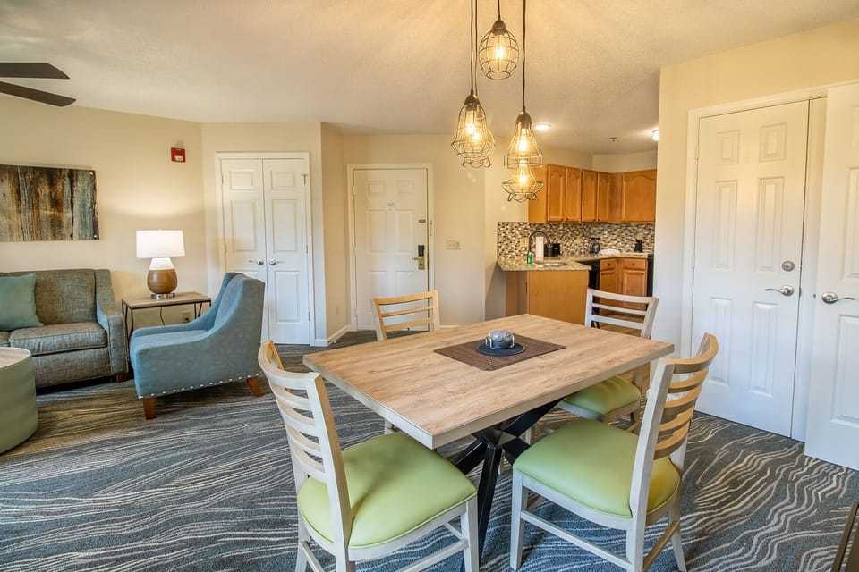 Dining area with seating for four