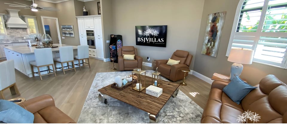 Cozy up in our stylish living room!