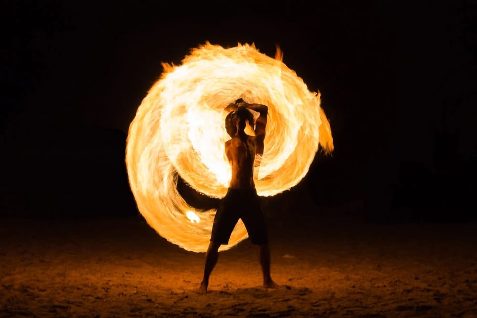 Fire dancing