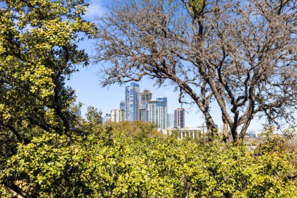 Downtown views from Bedroom 1. 